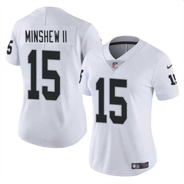 Women's Las Vegas Raiders #15 Gardner Minshew II White Vapor Stitched Jersey Dzhi,We sell and wholesale Women's Las Vegas Raiders #15 Gardner Minshew II White Vapor Stitched Jersey Dzhi on line form chian!